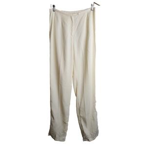 J Jill 12 Tall‎ Pants Tencel Women Large Yellow Straight Leg Long Lyocell High